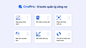 6 bước quản lý công nợ