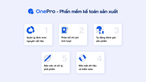 Các tính năng cơ bản của phần mềm kế toán sản xuất