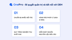 Quản trị và kết nối với nhà sản xuất thiết bị gốc