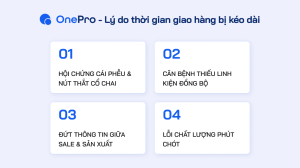 Các lý do gây trễ đơn phổ biến trong sản xuất