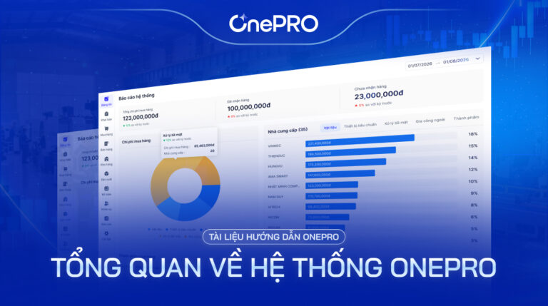 Hệ thống OnePro ERP quản lý sản xuất thông minh cho doanh nghiệp SME Việt Nam